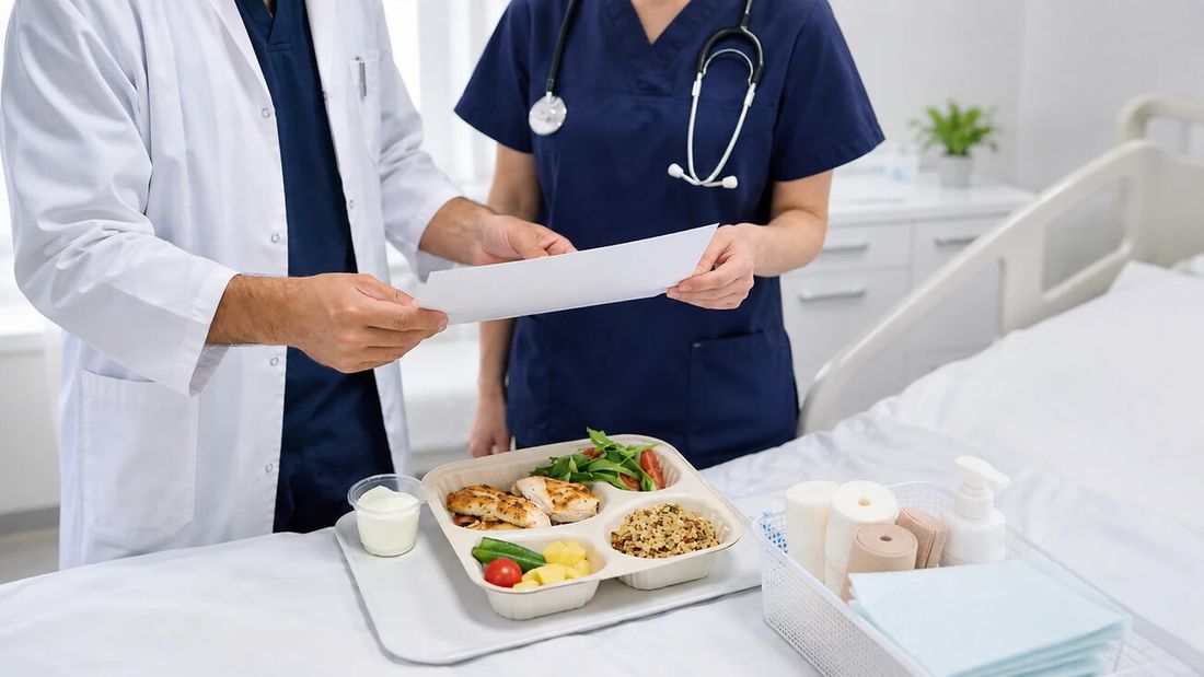 Multidisciplinarni tim planira nutritivnu potporu bolesniku s kroničnom ranom.
